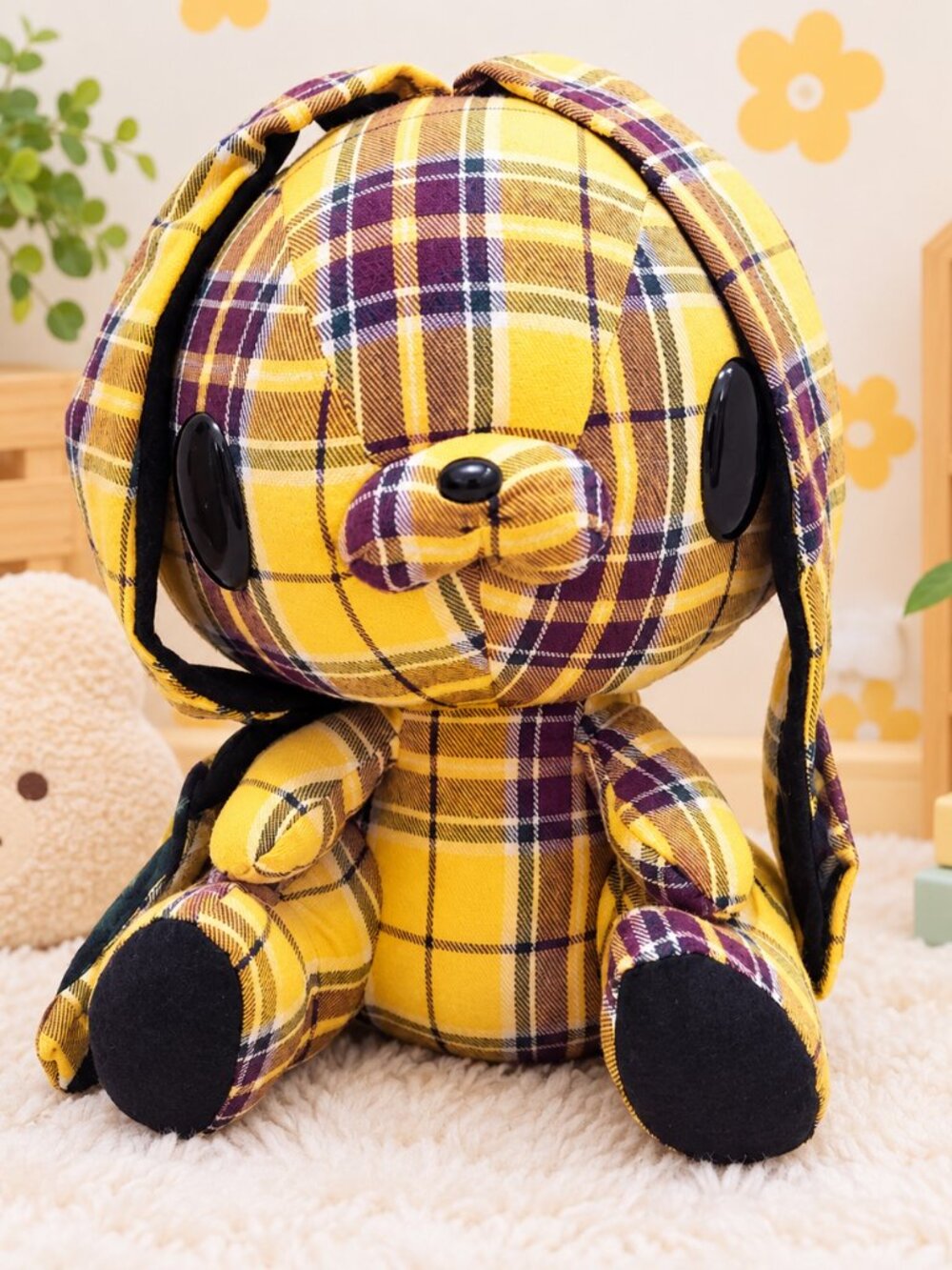 Chax GP All-Purpose Rabbit Plush Checker (Yellow)